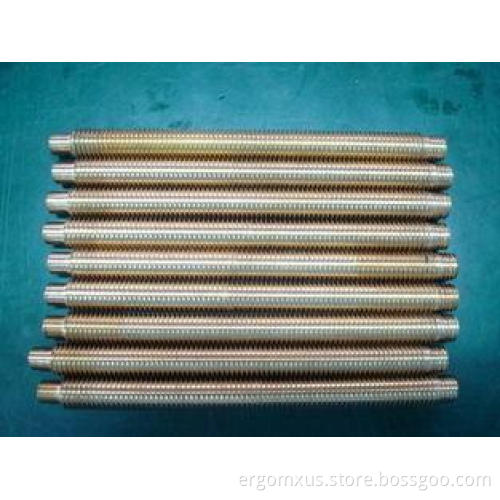 Steel alloy and brass threaded rod CNC turned precision gea